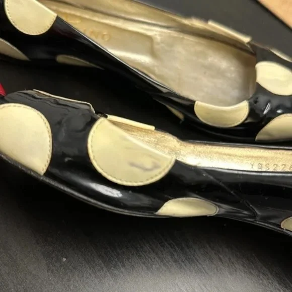 VTG Valentino Garavani Patent Leather Polka Dot Flats IT 37 US 7 - Picture 8 of 11
